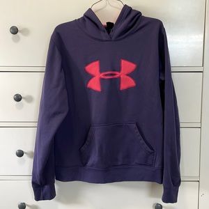 Dark Purple and Pink Under Armor Sweatshirt